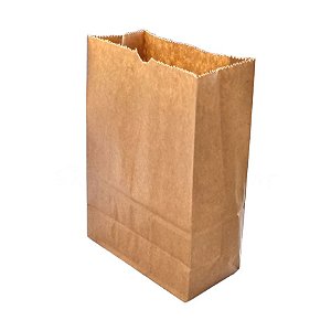 100 Sacos Kraft Delivery Pequena Fast Food Entregas 15x20x7