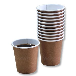 Copos De Papel Biodegradável Kraft 60ml Kit C/ 2000 Unidades