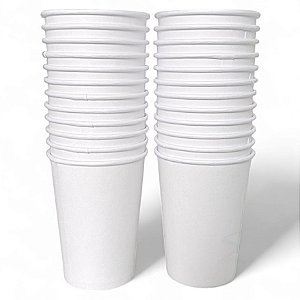 Copos De Papel Café Chá 100 Ml Branco Biodegradável Kit c/ 600 Unid