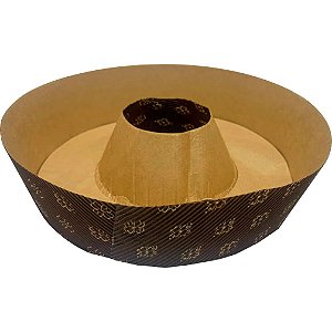 Forma Forneável Redonda C/ Furo Bolo Torta Suíça 900g - Kit  50 Unid