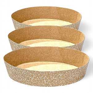 Forma Colomba Pascal 500g Forneável Oval Kit 100 Unidades