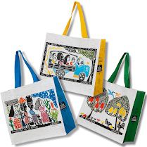 Ecobags Sacolas de Ráfia Reutilizáveis 40x35x18 Kit c/ 10 Unidades Suporta 15Kg Tema Literatura Cordel