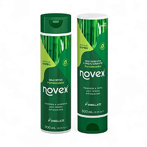 Novex Kit Shampoo e Condicionador Broto De Bambu 300ml - Força e Crescimento