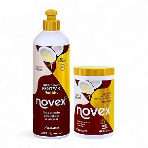 Kit Novex Óleo De Coco Creme de Pentear + Creme de Tratamento 400g