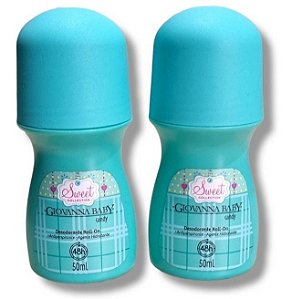 Kit Desodorante Roll-On Candy Giovanna Baby 50ml  - 2 Unidades