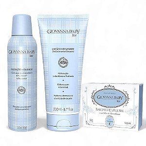 Kit Giovanna Baby Blue Desodorante + Hidratante + Sabonete