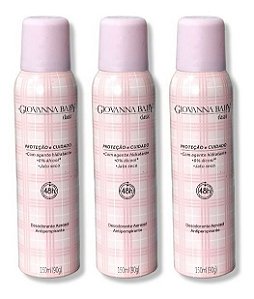 Desodorante Giovanna Baby Classic 48h 150ml - 3 Unidades