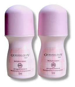 Desodorante Giovanna Baby Classic Roll-on 50ml Cada - Kit c/ 2 Unidades