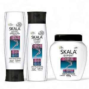 Kit Bomba De Vitaminas Skala Shampoo Condicionador e Máscara de Tratamento