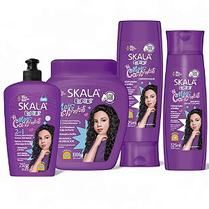 Kit Skala Mais Cachinhos Creme + Shampoo + Condicionador + Creme de Pentear