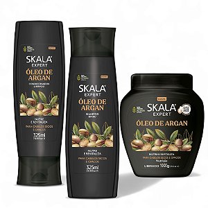 Kit Skala Óleo De Argan Shampoo + Condicionador  + Creme