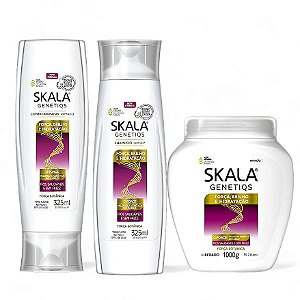 Shampoo + Condicionador + Creme De Tratamento Skala Genetiqs