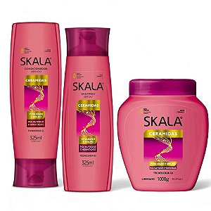 Skala Kit Nutrição Ceramidas Shampoo + Condicionador + Creme Tratamento