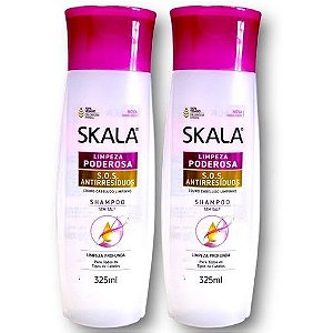 Skala Shampoo Antirresíduos Limpeza Poderosa 325ml 2 unidades