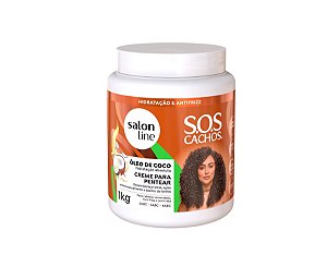 Creme para Pentear SOS Cachos Coco Tratamento Profundo Salon Line 1kg