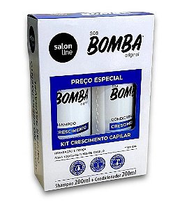 Kit Shampoo + Condicionador Sos Bomba Salon Line 200ml