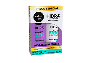 Kit Shampoo e Condicionador Hidra Hialurônico Salon Line 300ml