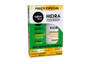 Kit Shampoo e Condicionador Hidra Restauração Intensa Salon Line 300ml