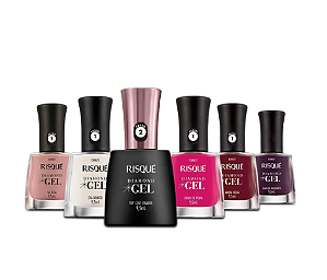 Kit Risqué Diamond Gel C/ 6 UNIDADES