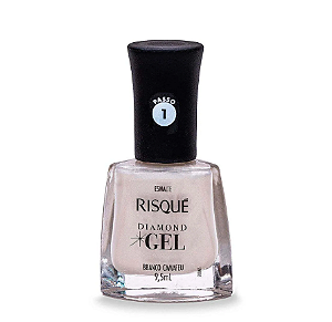 Esmalte Risqué Diamond Gel Branco Camafeu 9,5ml