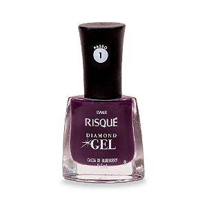 Esmalte Risqué Diamond Gel Calda De Blueberry 9,5ml