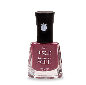 Esmalte Risqué Diamond Gel Hibisco Rosa 9,5ml