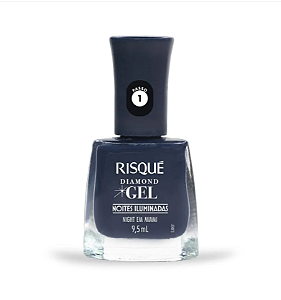 Esmalte Risqué Diamond Gel Noites Iluminadas Night em Miami 9,5ml