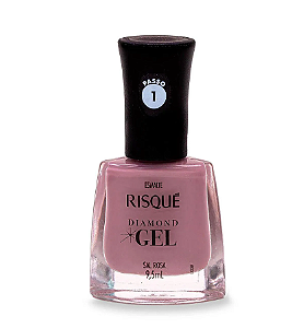 Esmalte Risqué Diamond Gel Sal Rosa 9,5ml