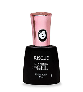 Esmalte Risqué Diamond Gel Top Coat Fixador 9,5ml