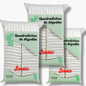 Algodão Quadradinho Sussex 95g 100% Algodão - 3 Pacotes