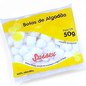 Algodão Bolinha Branca Sussex 50g