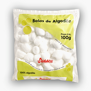 Algodão Bolinha Branca Sussex 100g