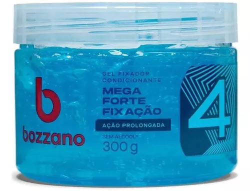 Bozzano Gel Fixador Condicionante Mega Forte Fator 4 - Pote c/ 300g