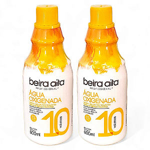 Água Oxigenada Beira Alta 10 Volumes Profissional 900ml - Kit c/ 2 Unidades