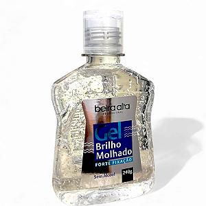 Gel Brilho Molhado Forte Fixação Beira Alta Sem Álcool 240g