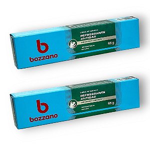 Creme De Barbear Bozzano Refrescante Antibac 65g Kit c/ 2 Unidades