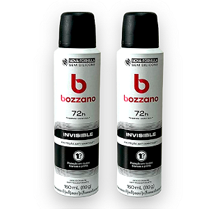 Desodorante Antitranspirante Bozzano Invisible 150ml - Kit c/ 2 Unidades