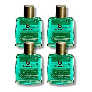 Loção Facial Pós Barba Aloe Vera Bozzano 100ml Kit c/ 4 Unidades