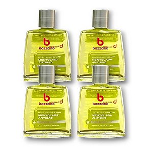 Loção Facial Pós Barba Bozzano Mentolada Antibac 100ml Kit c/ 4 Unidades