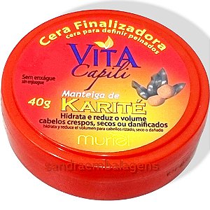 Cera Finalizadora Vita Capili Karite Cabelos Crespos Muriel