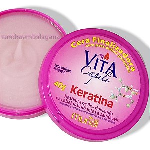 Cera Finalizadora Vita Capili Keratina Reparadora Muriel 40g