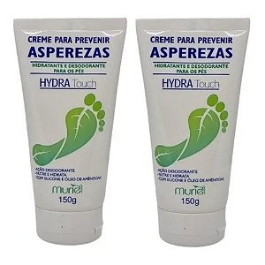 Creme Para Prevenir Asperezas Pés Hidratouch Muriel 2Kit c/ 2 Unidades