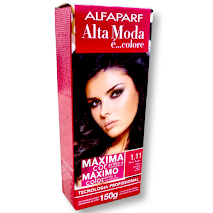 Alta Moda 1.11  Preto Azulado Coloração Creme Alfaparf