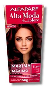 Alta Moda 5.64 Vermelho Acobreado Coloração Creme