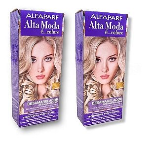 Kit Alta Moda Desamarelador Tratamento Matizador (2 unidades) Alfaparf