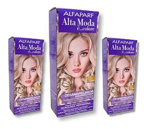 Kit Alta Moda Desamarelador Tratamento Matizador (3 unidades) Alfaparf