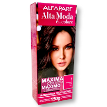 Alta Moda 1.0 Preto Coloração Creme Alfaparf