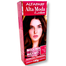 Tinta Para Cabelo Alta Moda Cor 5.0 Castanho Claro Alfaparf