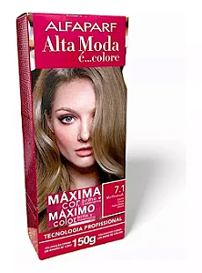Alta Moda 7.1 Louro Cinza Coloração Creme Alfaparf