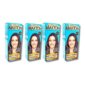 Kit Maxton 1.0 Preto Embelleze Tintura Creme (4 unidades)